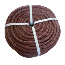 3strand twisted recycled brown rope